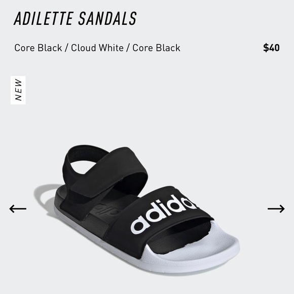 Adidas velcro sandals Clearance